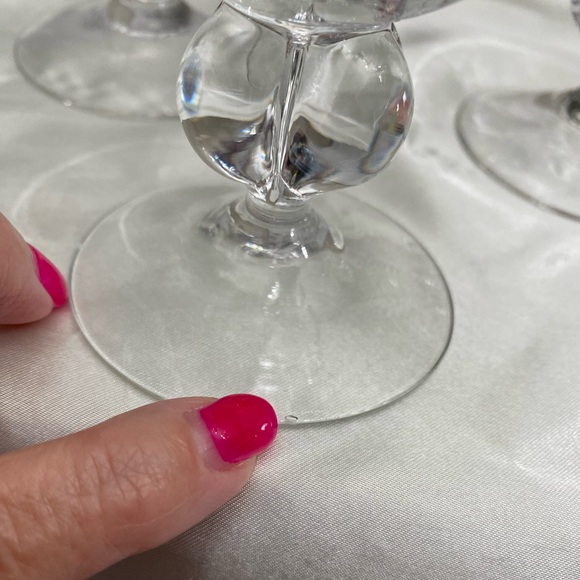 SET OF 3 VERY RARE BLANKA BY MALERAS SWEDEN CRYSTAL CHAMPAGNE/SHERBET COUPES - Picture 6 of 6